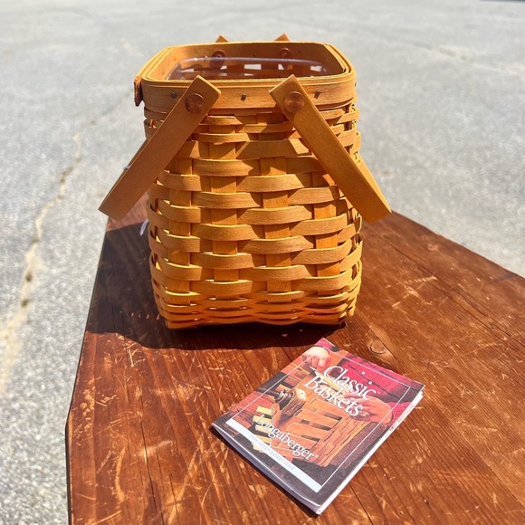 2002 Longaberger Tiny Tote Basket - Picture 2 of 4